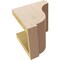 Ekena Millwork 6"W x 6"D x 6"H Wide Van Buren Rough Cedar Woodgrain TimberThane Corbel, Primed Tan CORUR06X06X06VANRCPR - alternate 3
